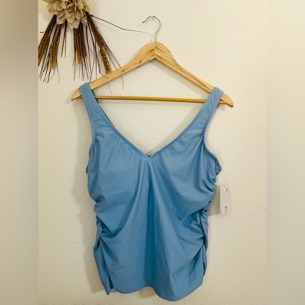 Land’s End Tanktini Swimsuit Top Size 14 NWT